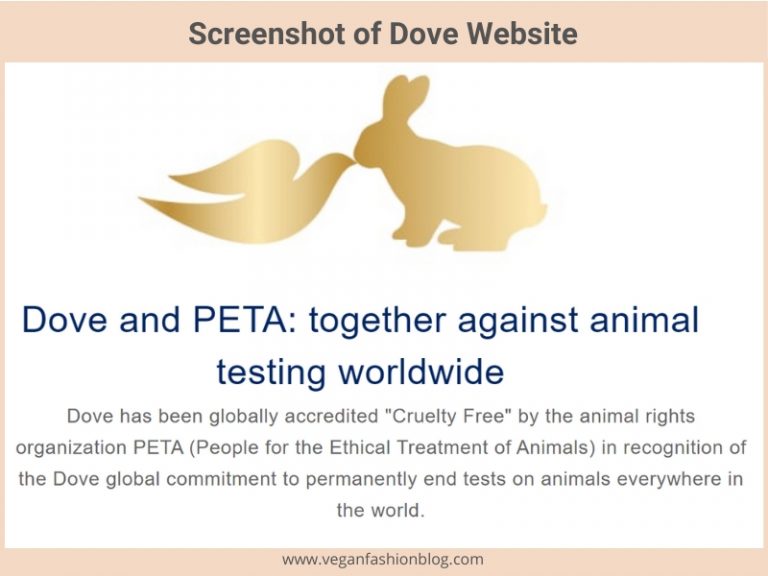 Is Dove CrueltyFree and Vegan?
